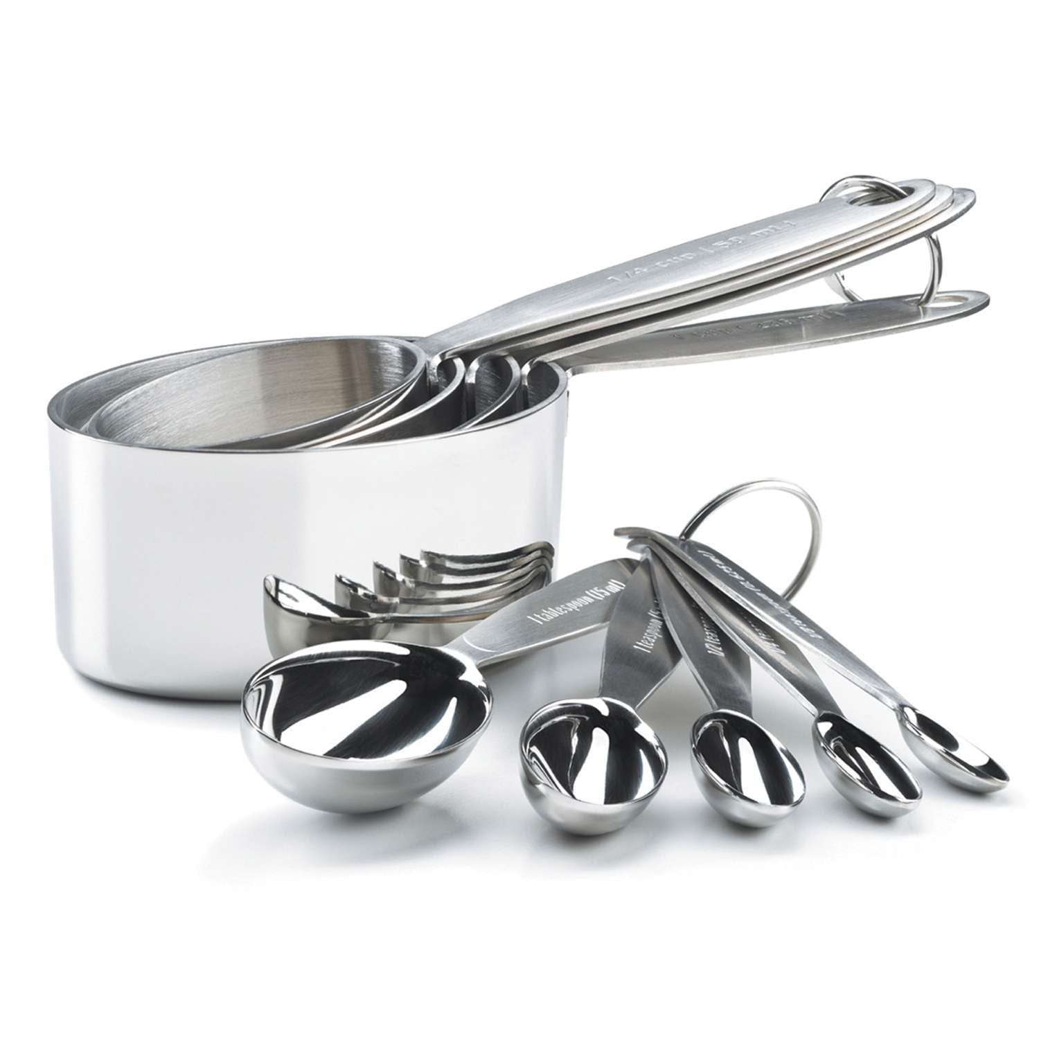 CUISIPRO | Messlöffel, 5er Set, silber, 0,625; 1,25