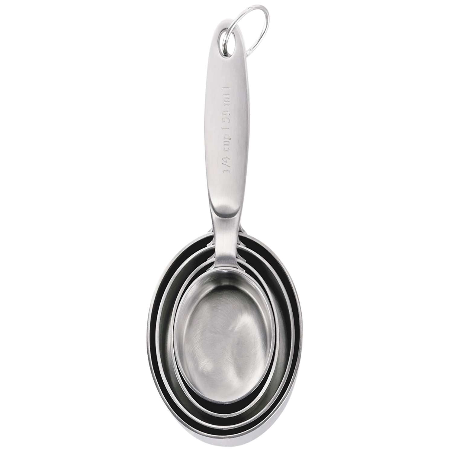 CUISIPRO | Messbecher, 4er Set, silber, 59,79,118,