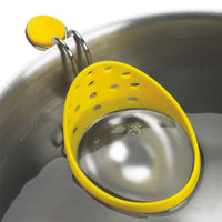 CUISIPRO | Eier-Pochierer, gelb / weiß / edelstahl