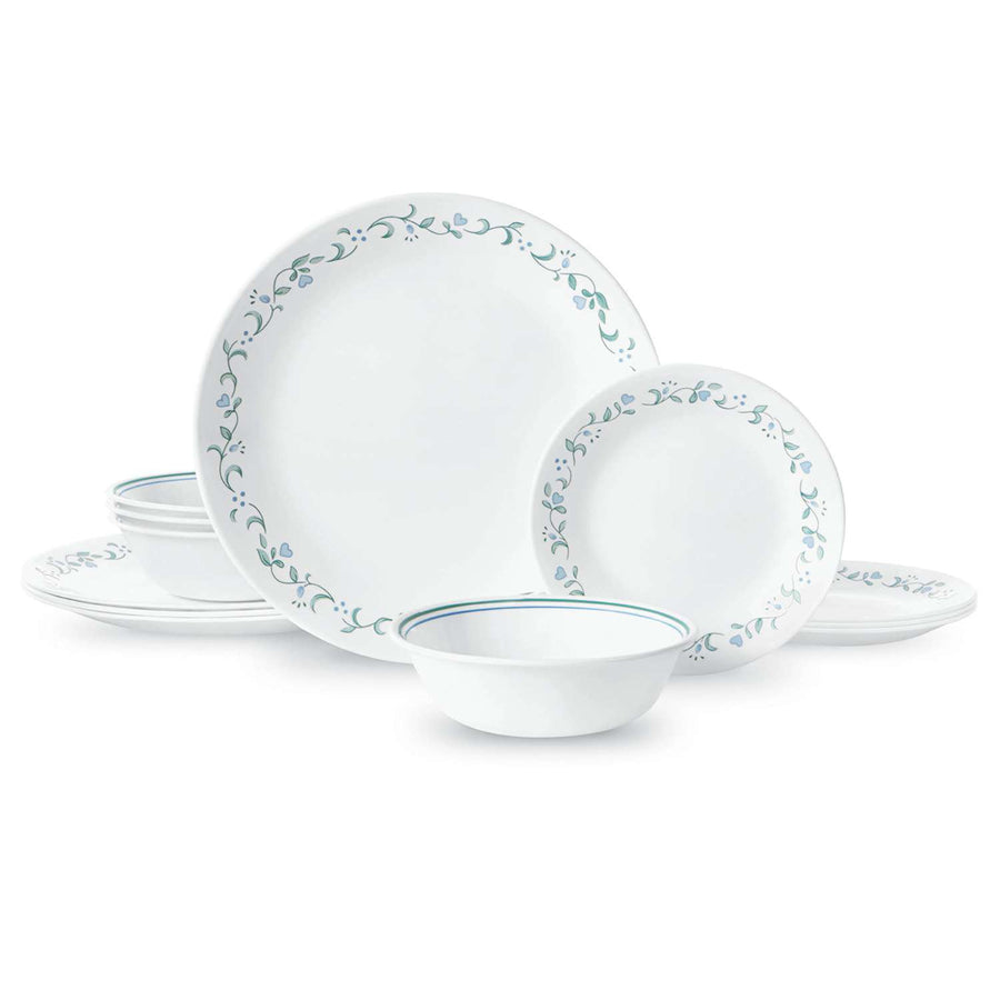 CORELLE | Geschirr COUNTRY COTTAGE, weiß mit Grafik
