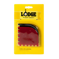 LODGE | Schaber für Grillpfannen, schwarz/rot, 2er-