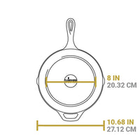 LODGE | Grillpfanne, CLASSIC, schwarz, Ø 25,4 cm