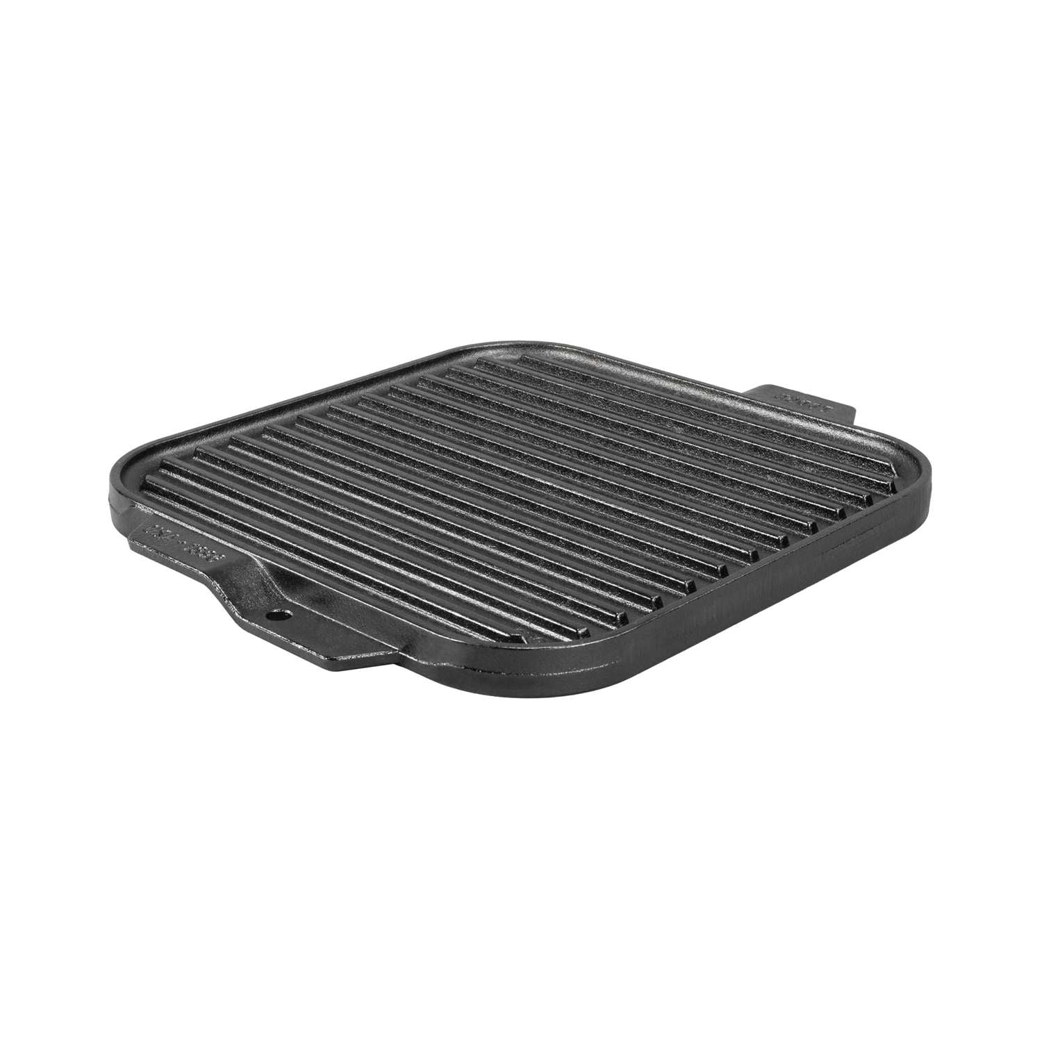 LODGE | Grillplatte, flach/gerillt, CLASSIC, schwar