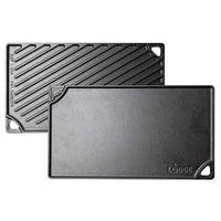 LODGE | Grillplatte, 2-seitig, CLASSIC, schwarz, 42