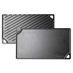 LODGE | Grillplatte, 2-seitig, CLASSIC, schwarz, 42