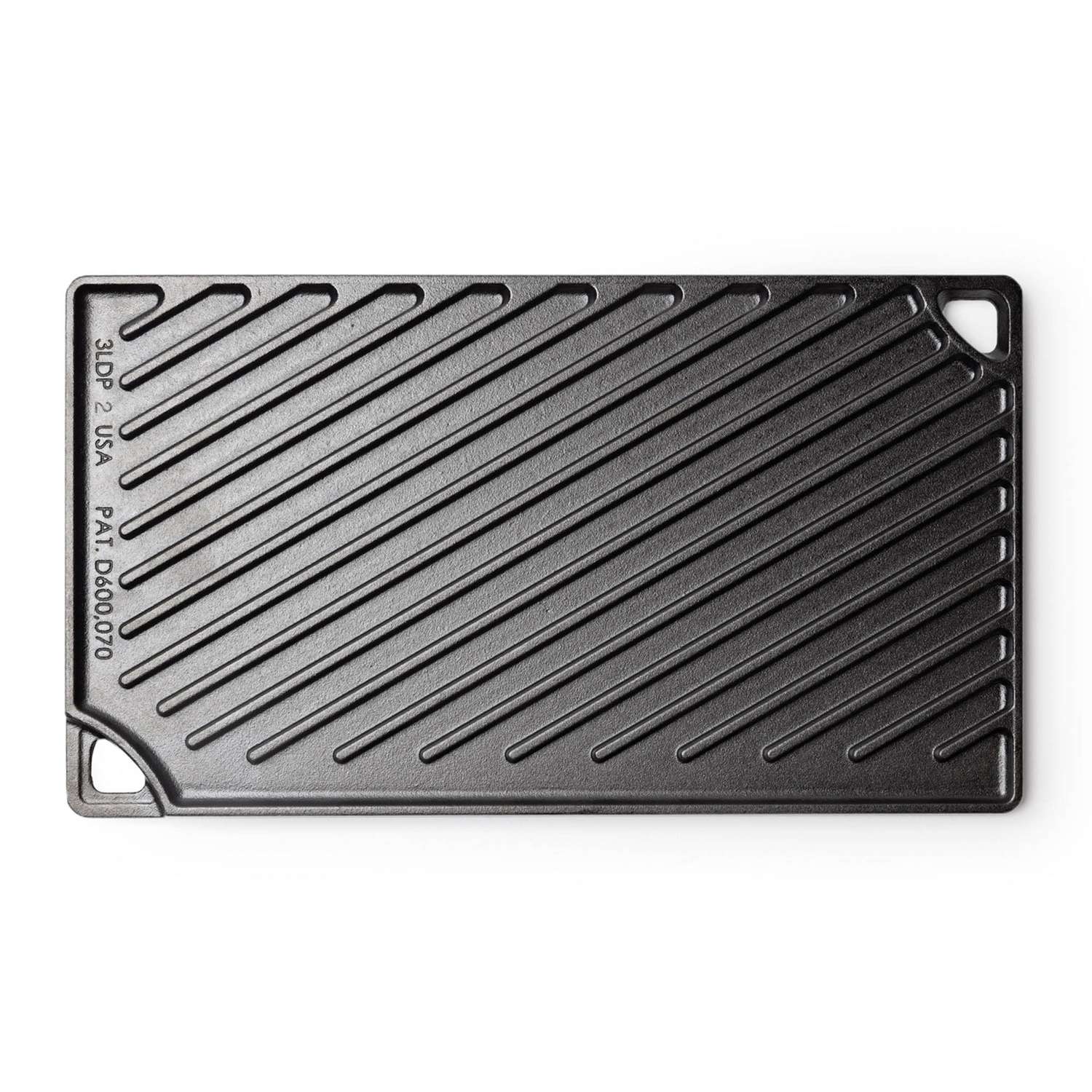 LODGE | Grillplatte, 2-seitig, CLASSIC, schwarz, 42