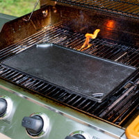 LODGE | Grillplatte, 2-seitig, CLASSIC, schwarz, 42