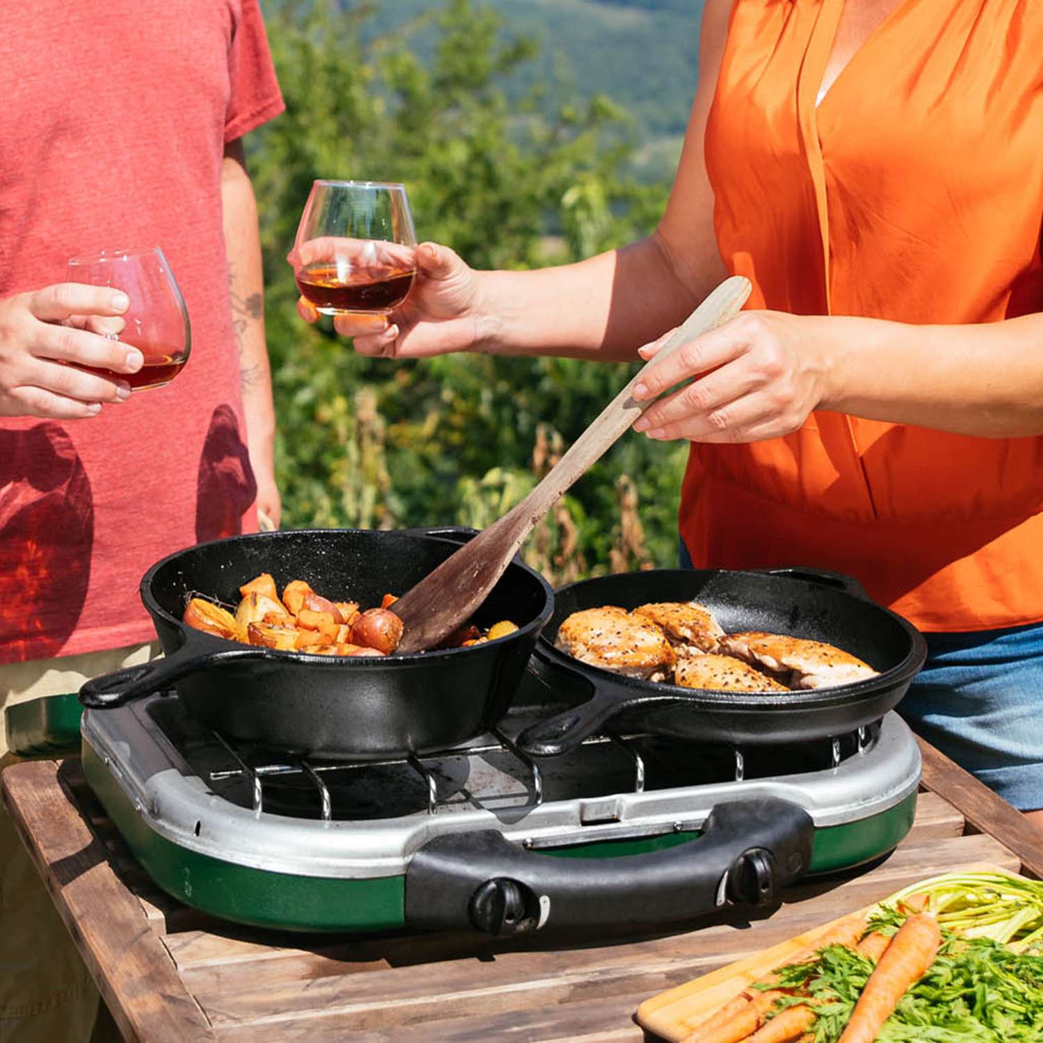 LODGE | Gusseiserner Kombi-Kochtopf, rund, CLASSIC,