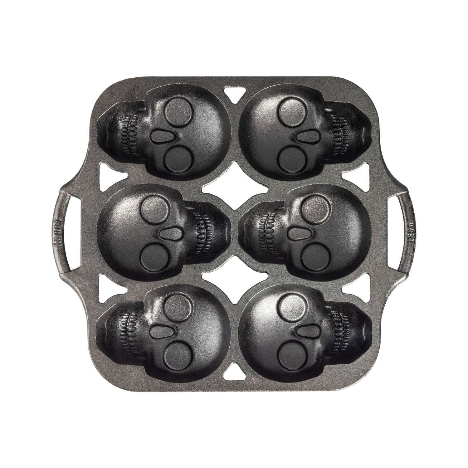 LODGE | Kuchenform, Classic, schwarz, 6 Totenköpfe
