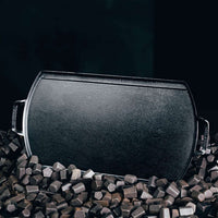 LODGE | Gusseiserne Grillplatte, BLACK LOCK, schwar