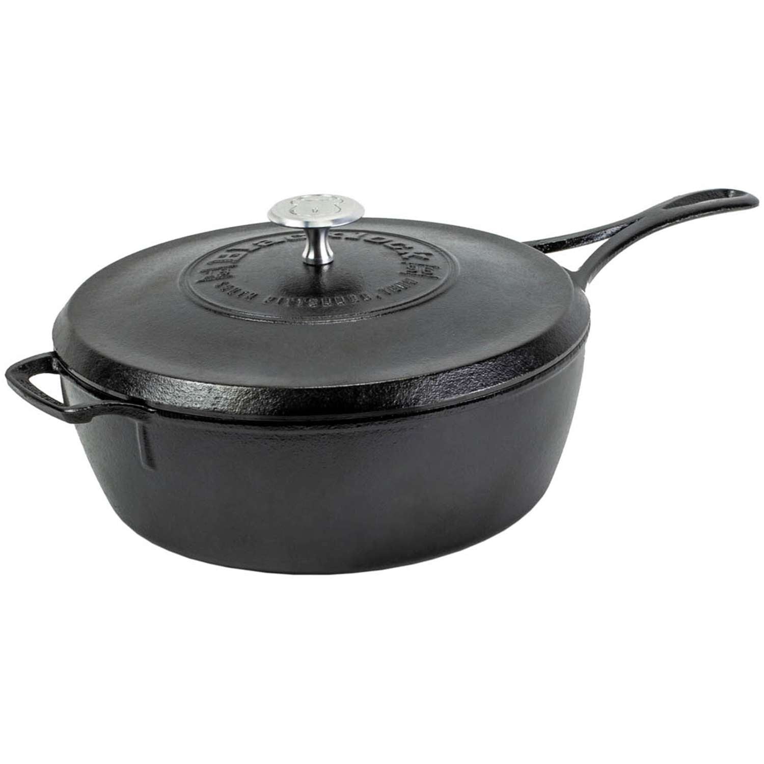 LODGE | Gusseiserne Pfanne, BLACK LOCK, schwarz, ti