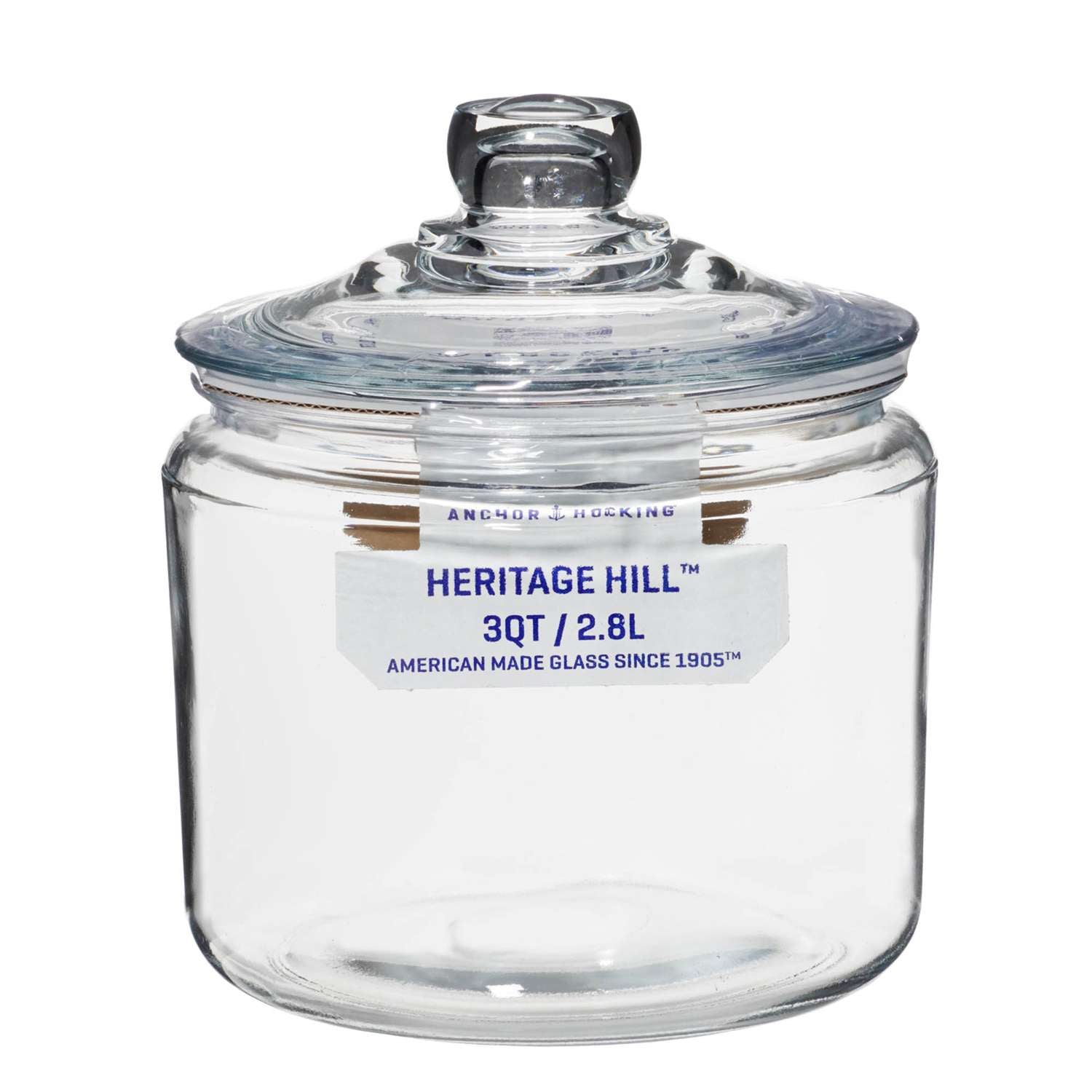 ANCHOR HOCKING | Vorratsglas, HERRITAGE HILL, klar