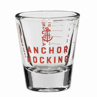 ANCHOR HOCKING | Mess-Pinnchen, rot, 30 ML, cherry,