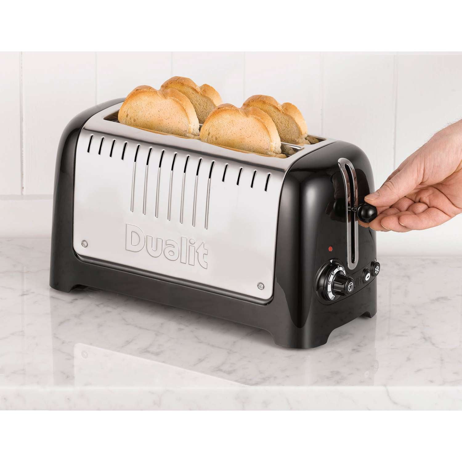 DUALIT | Toaster, LITE, schwarz, 4 Scheiben