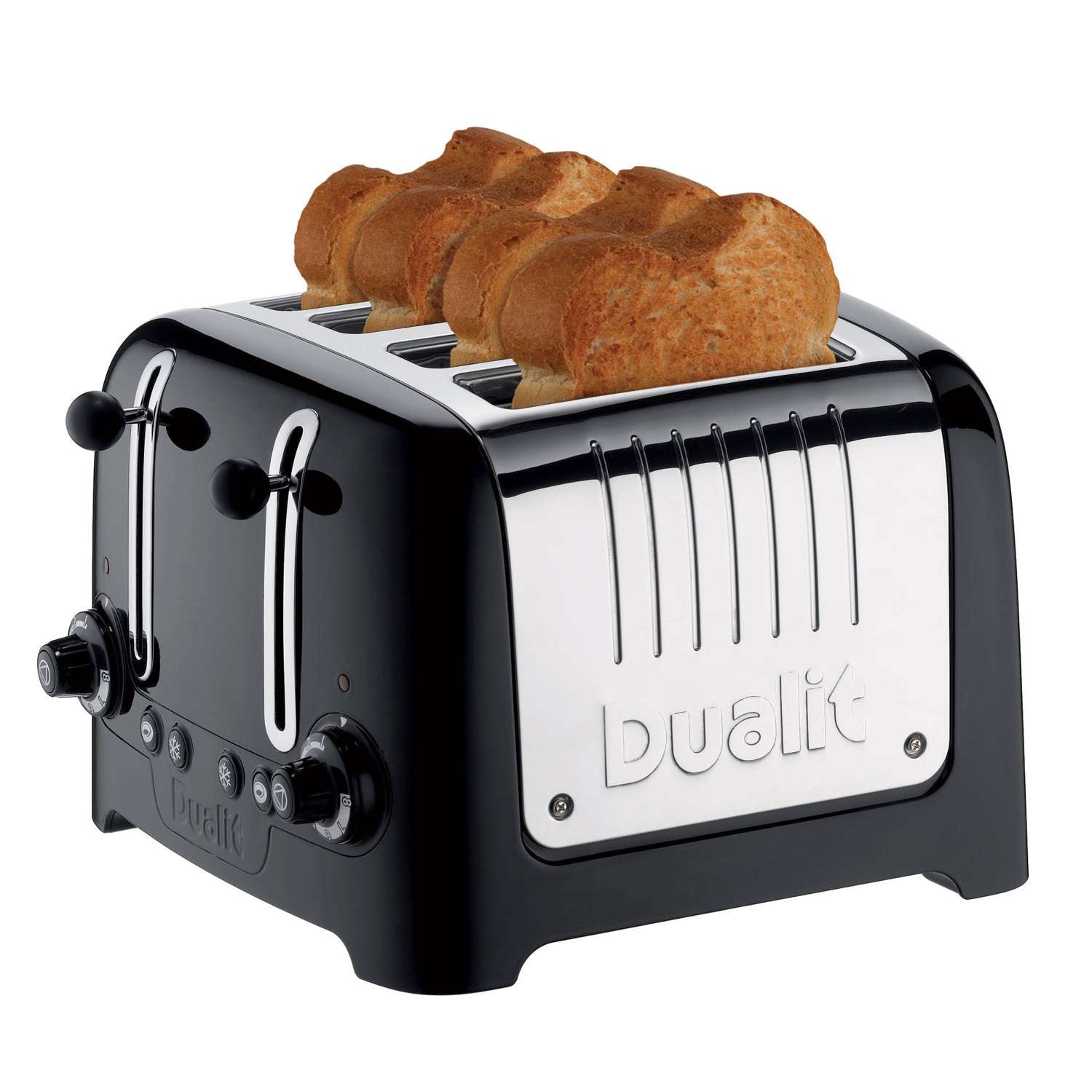 DUALIT | 2+1 Combi Toaster, LITE, schwarz, 2 Scheib