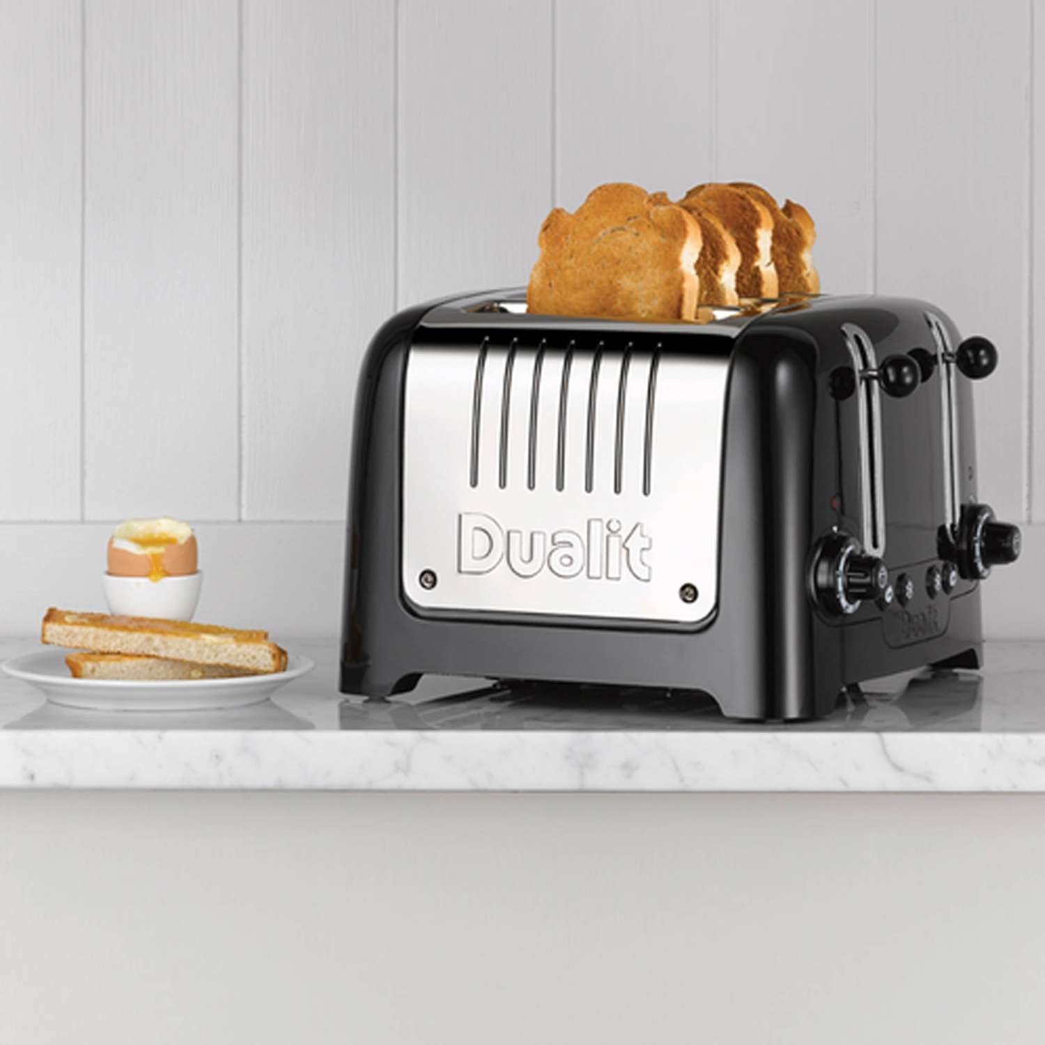 DUALIT | 2+1 Combi Toaster, LITE, schwarz, 2 Scheib