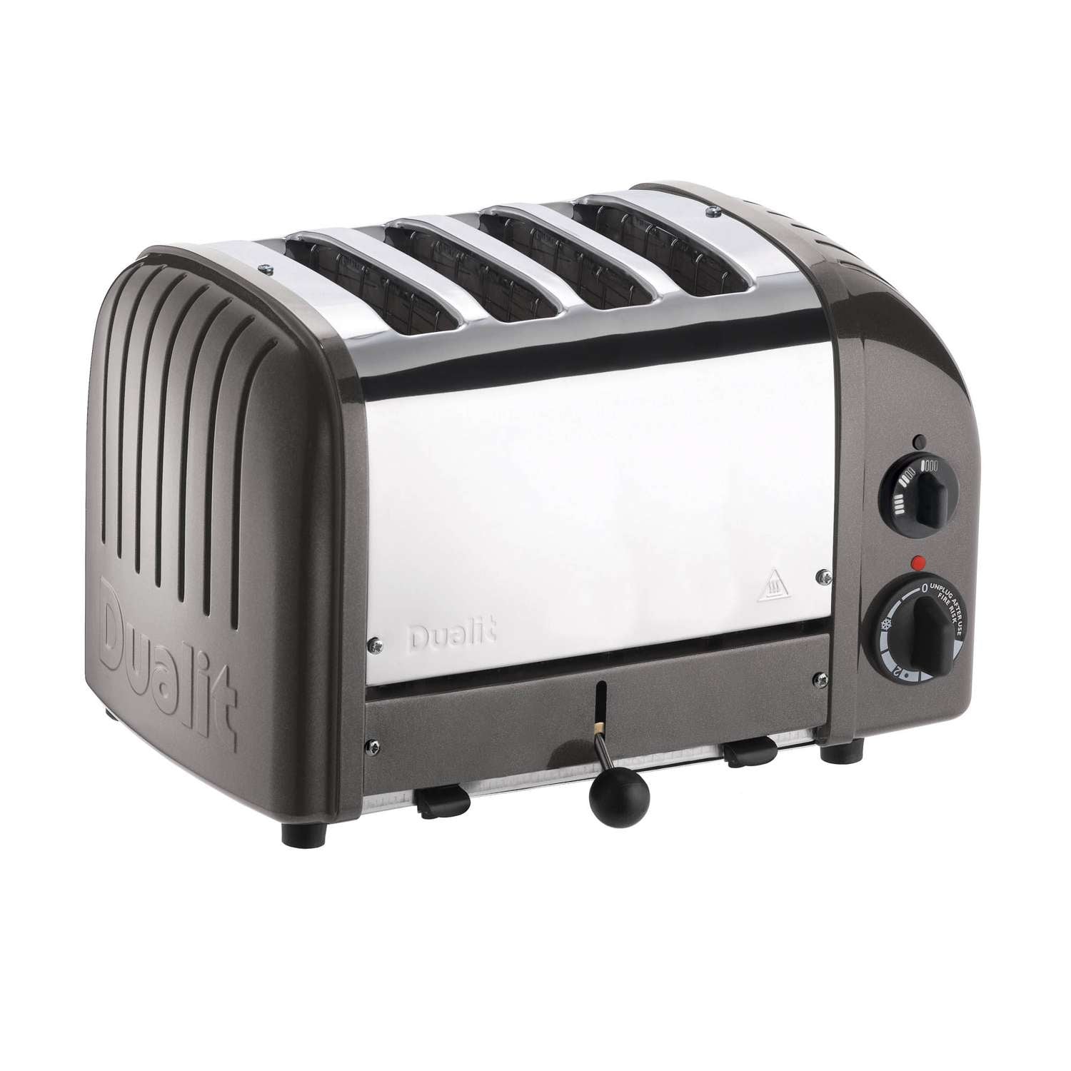DUALIT | Toaster, NEWGEN, grau metallic, 4 Scheiben