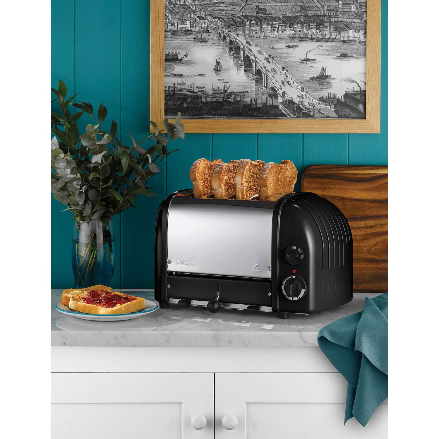 DUALIT | Toaster, NEWGEN, schwarz, 4 Scheiben