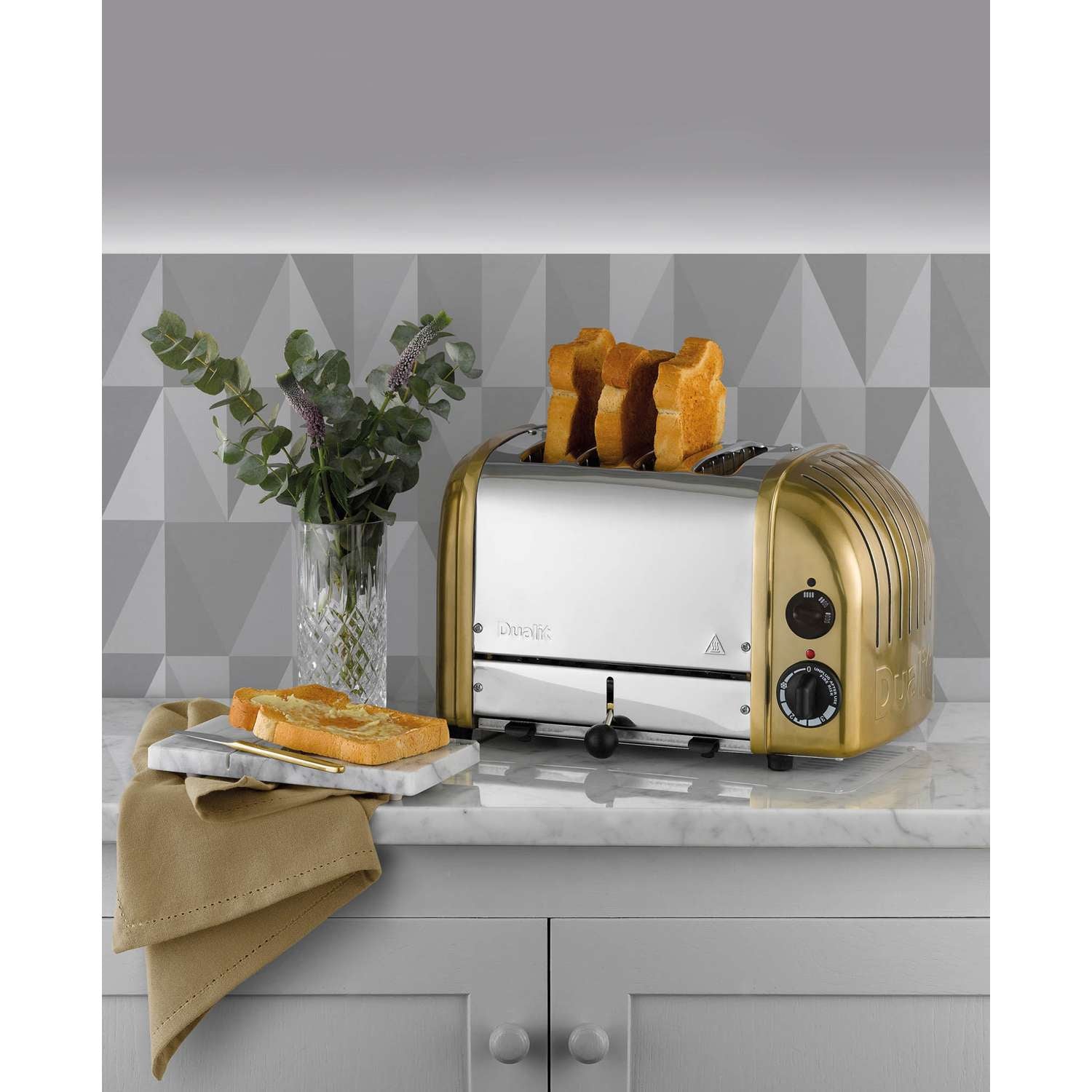 DUALIT | Toaster, NEWGEN, messing, 4 Scheiben
