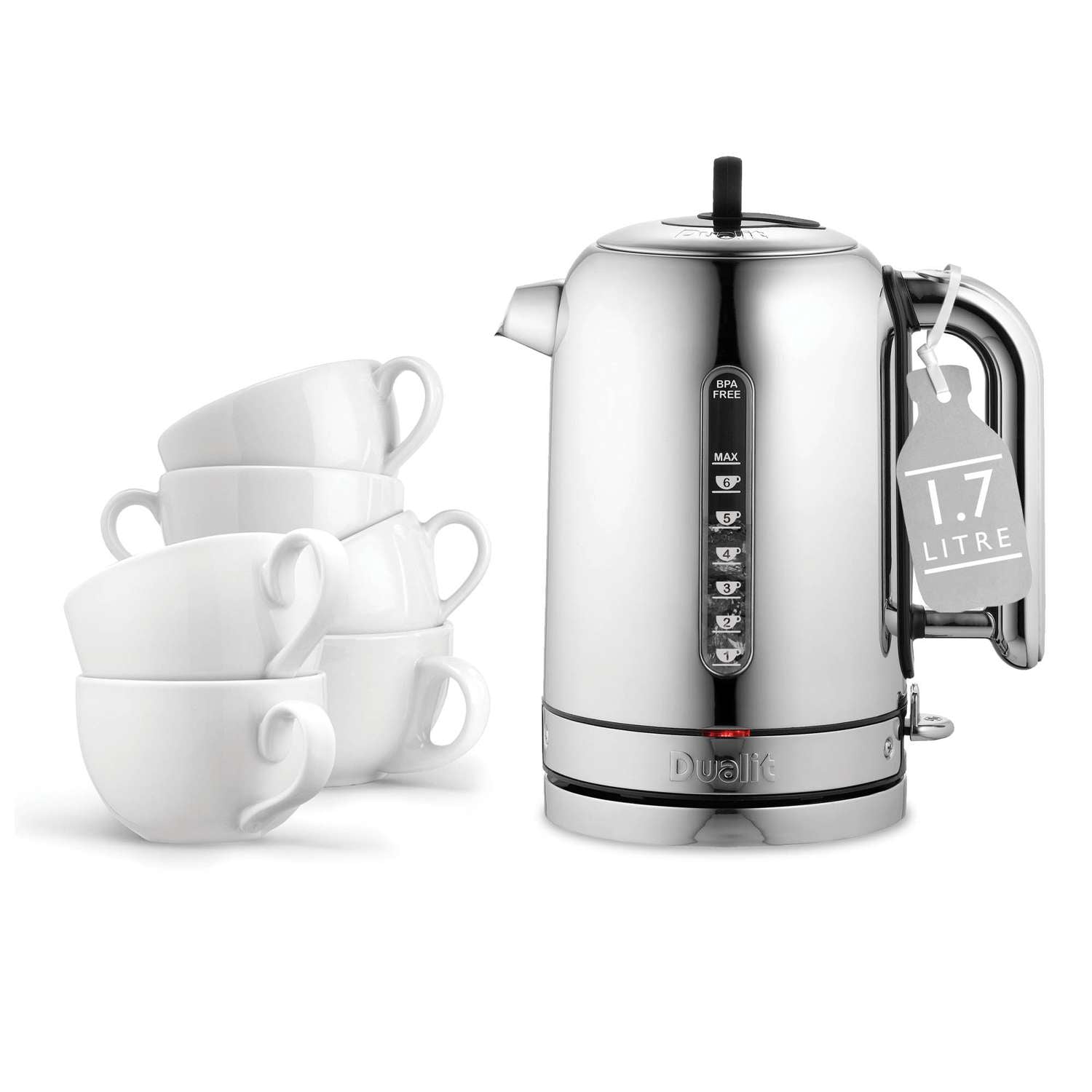 DUALIT | Wasserkocher, CLASSIC, poliert, 1,7 L