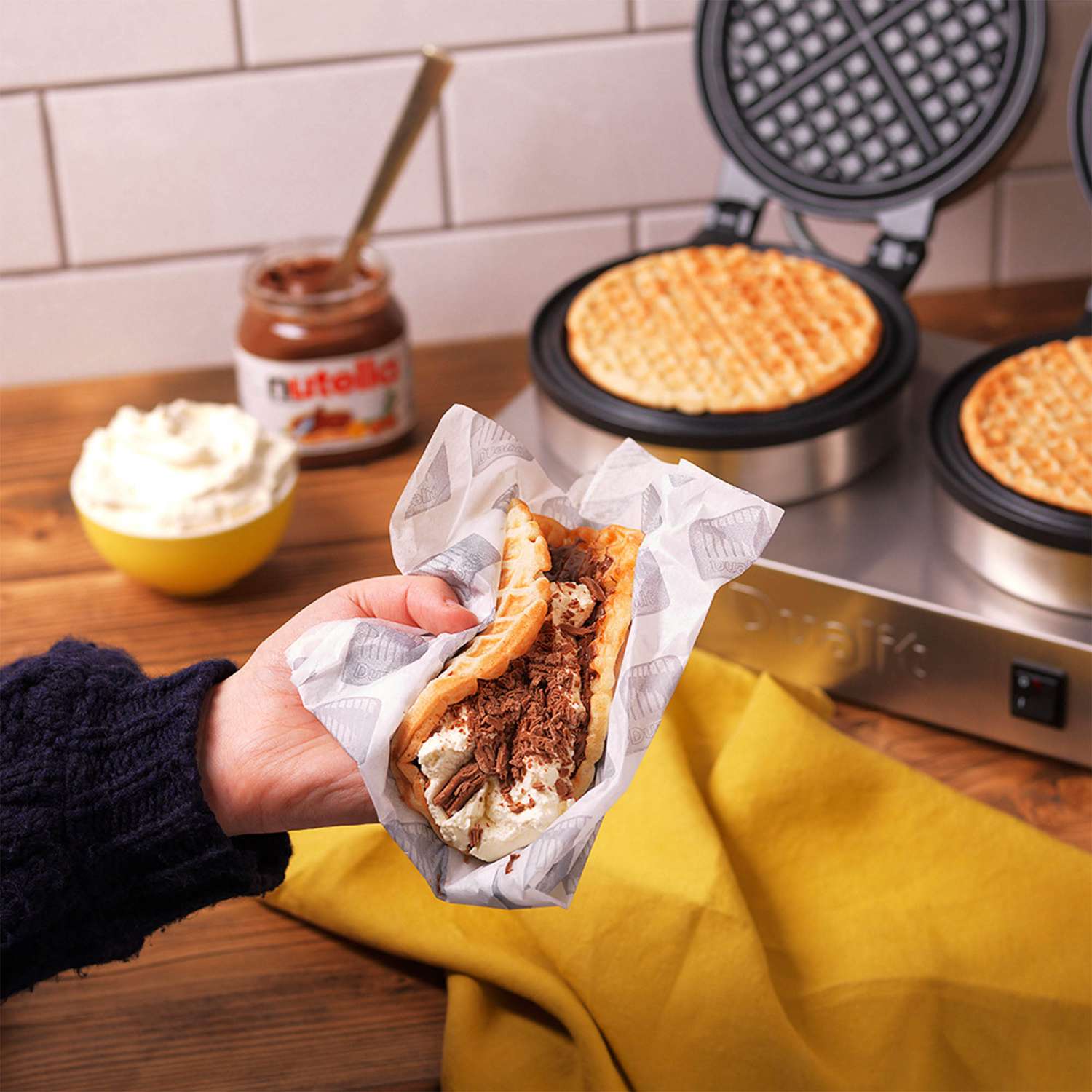 DUALIT | Contact Waffeleisen, Catering, poliert, Co
