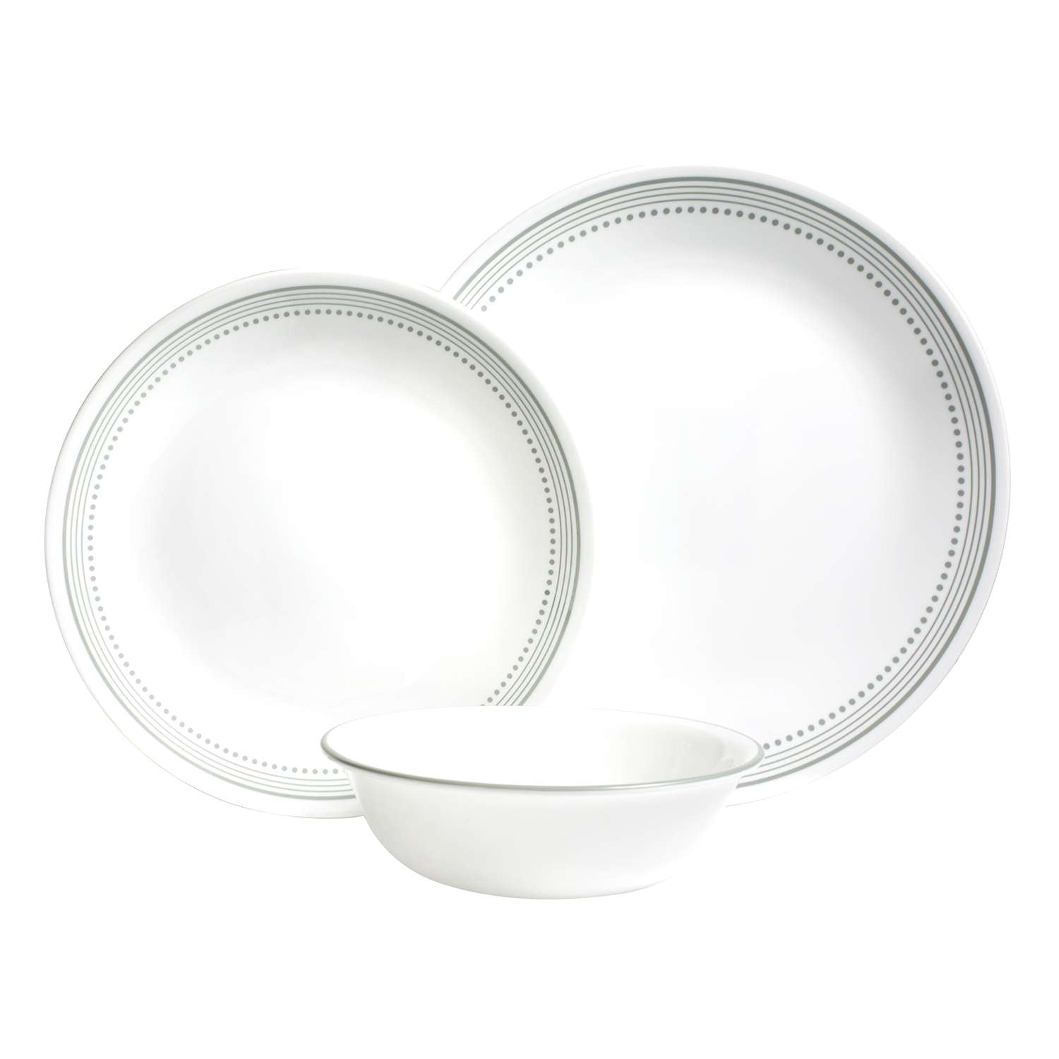 CORELLE | Service, MYSTIC GRAY, weiß