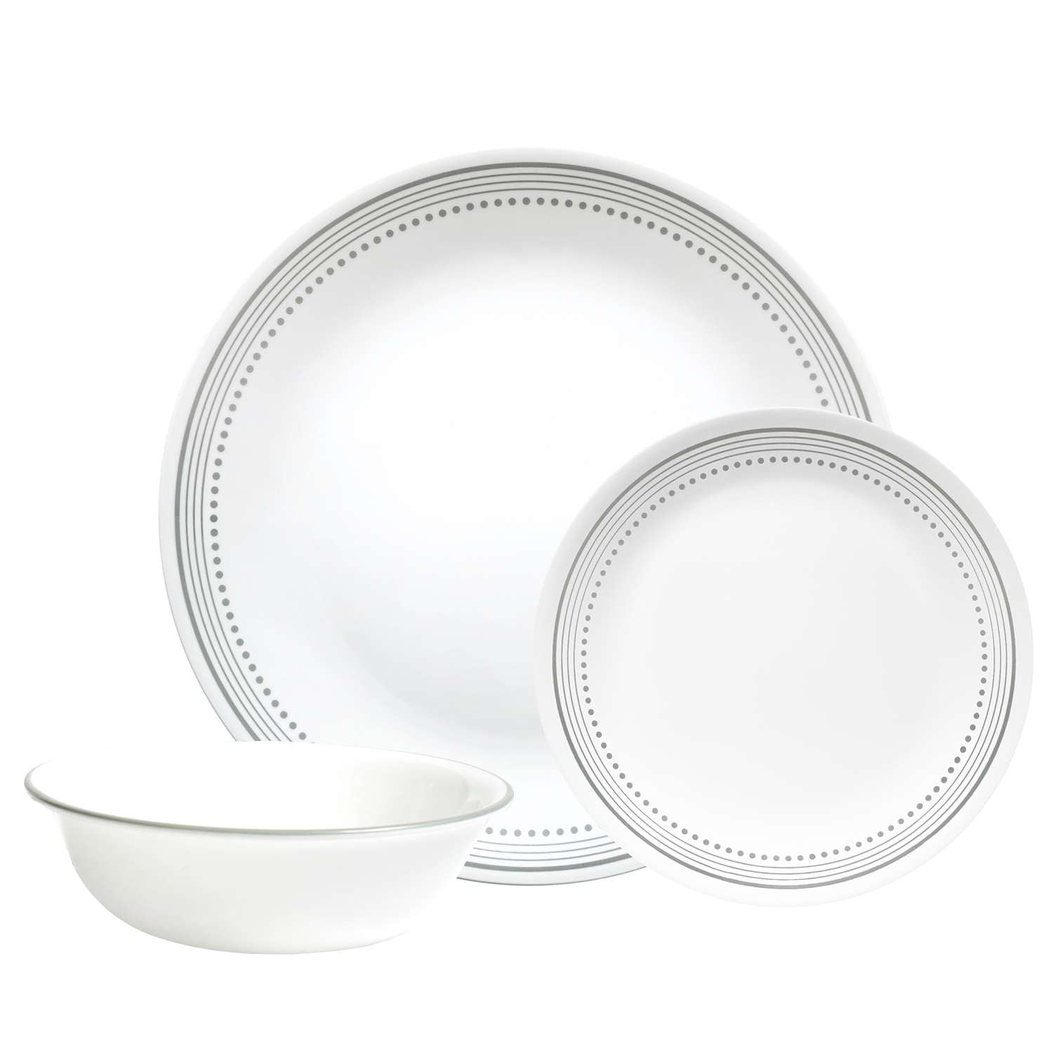 CORELLE | Service, MYSTIC GRAY, weiß