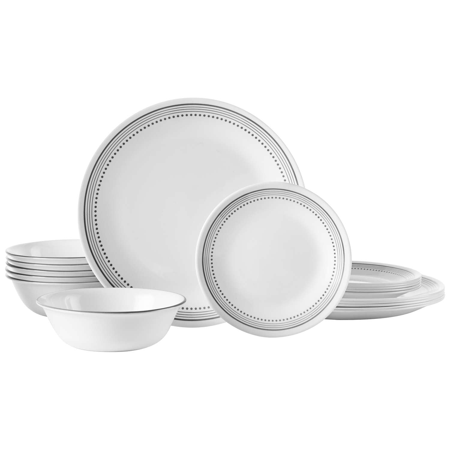 CORELLE | Service, MYSTIC GRAY, weiß