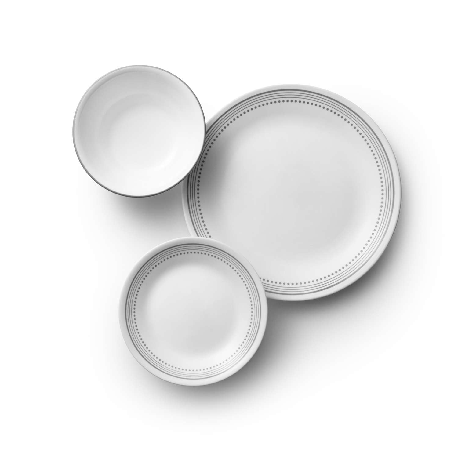 CORELLE | Service, MYSTIC GRAY, weiß