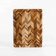 TEAKHAUS | Teakholz-Schneidebrett, HERRINGBONE, tea