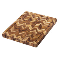 TEAKHAUS | Teakholz-Schneidebrett, HERRINGBONE, tea