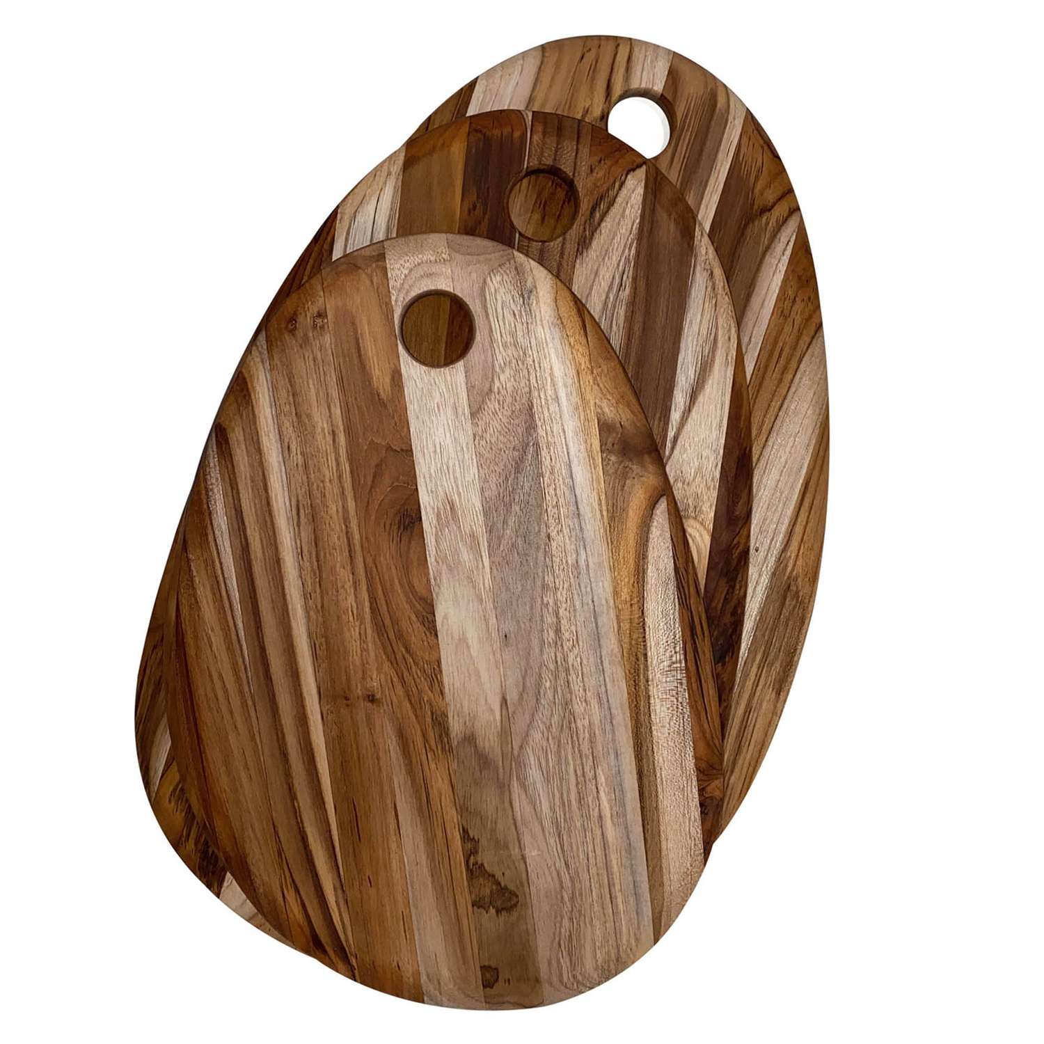 TEAKHAUS | Teakholz-Schneidebrett, oval, OVAL, teak
