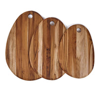 TEAKHAUS | Teakholz-Schneidebrett, oval, OVAL, teak