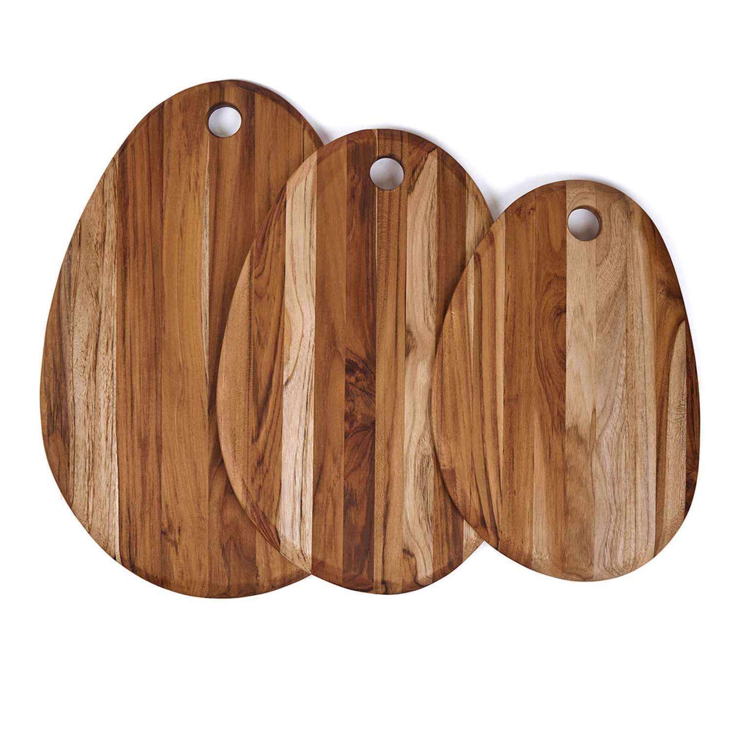 TEAKHAUS | Teakholz-Schneidebrett, oval, OVAL, teak
