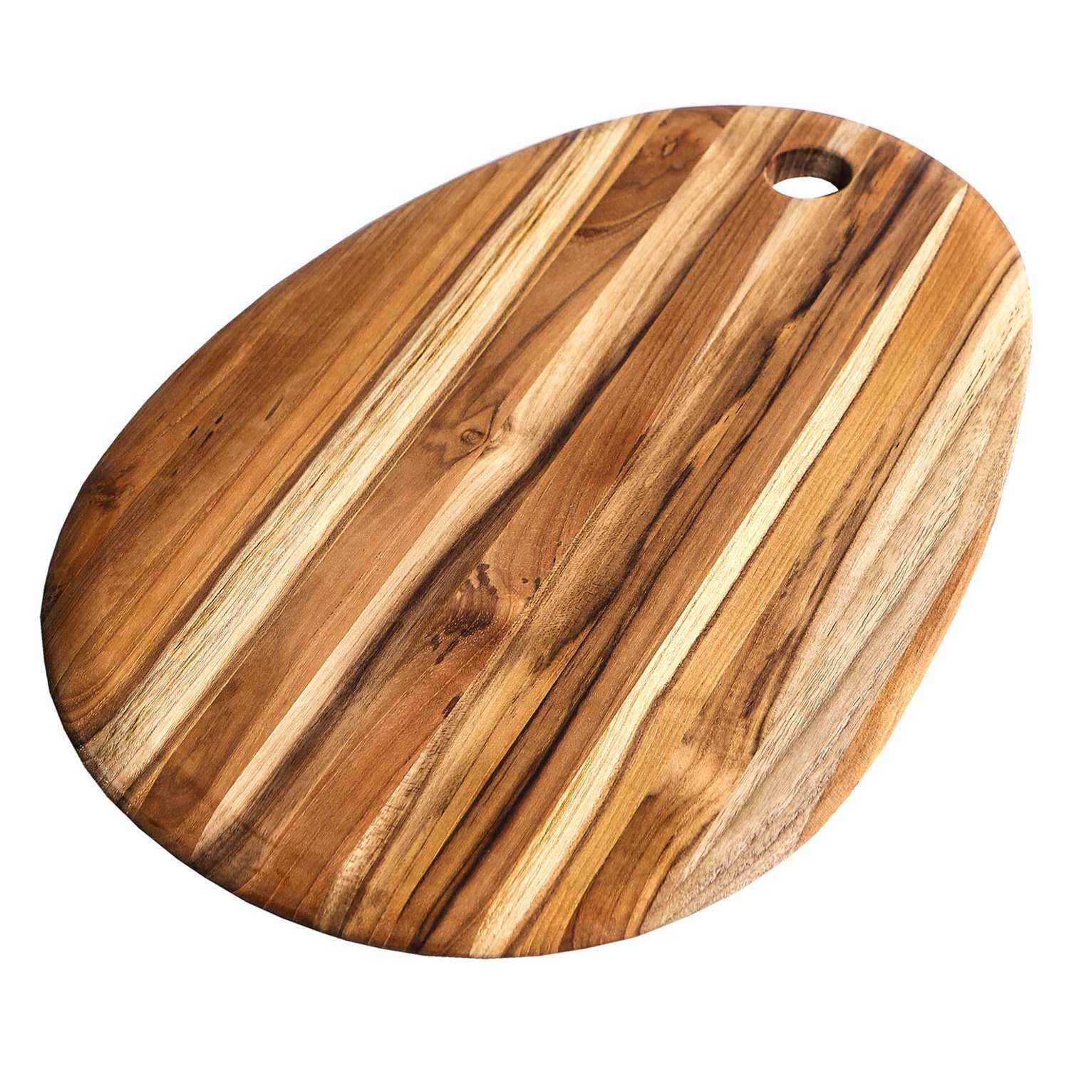 TEAKHAUS | Teakholz-Schneidebrett, oval, OVAL, teak