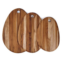 TEAKHAUS | Teakholz-Schneidebrett, oval, OVAL, teak