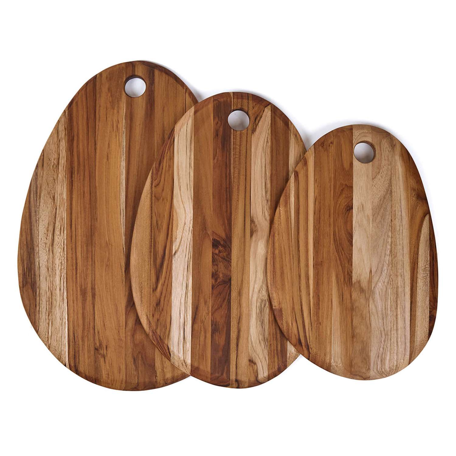 TEAKHAUS | Teakholz-Schneidebrett, oval, OVAL, teak