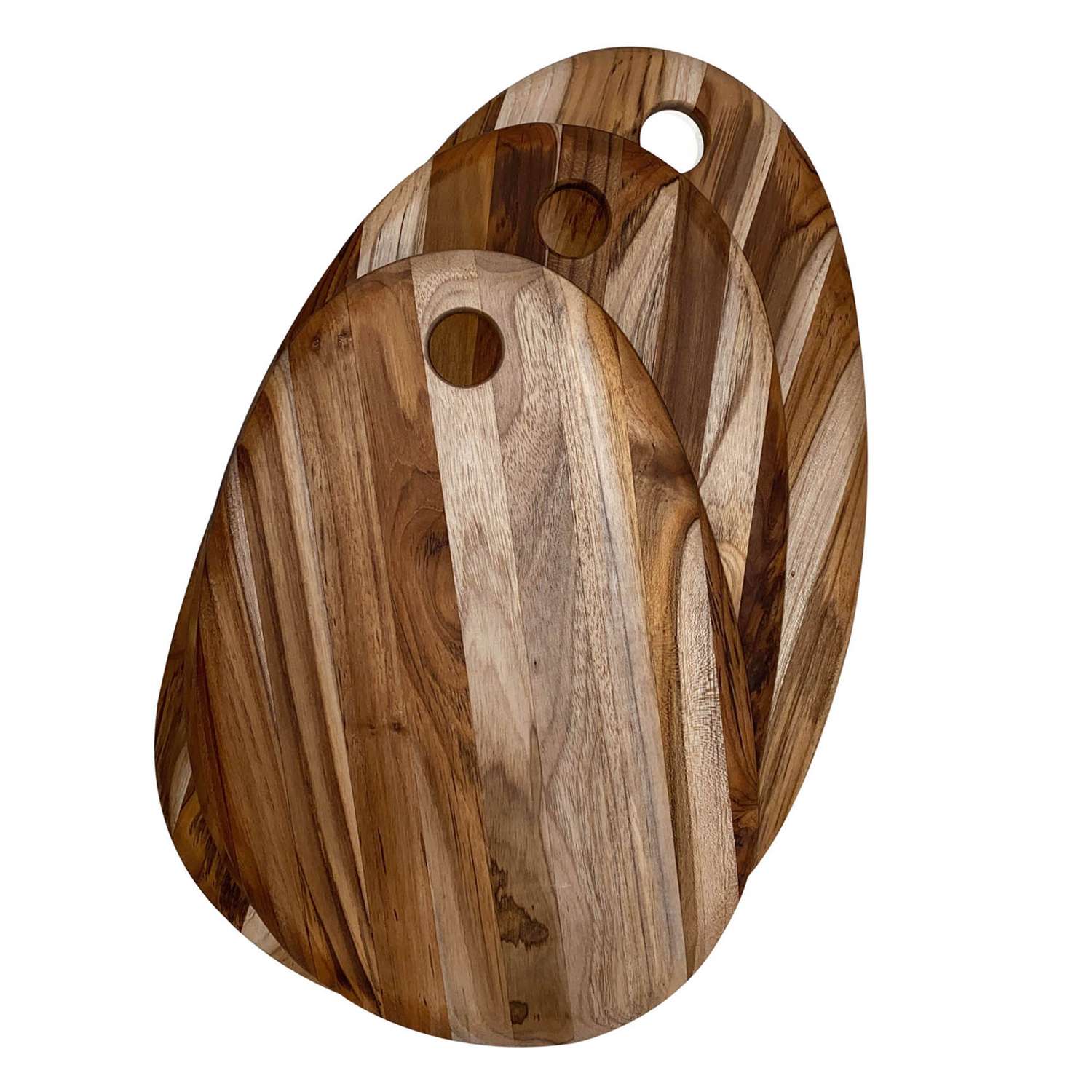 TEAKHAUS | Teakholz-Schneidebrett, oval, OVAL, teak