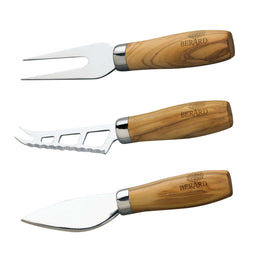 BÉRARD | Käsemesser-Set, 3-teilig, olive, 16 cm