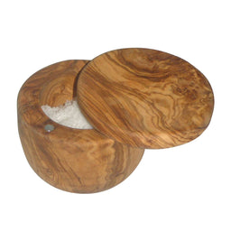 BÉRARD | Salzbehälter mit Deckel, olive, Ø 11 cm