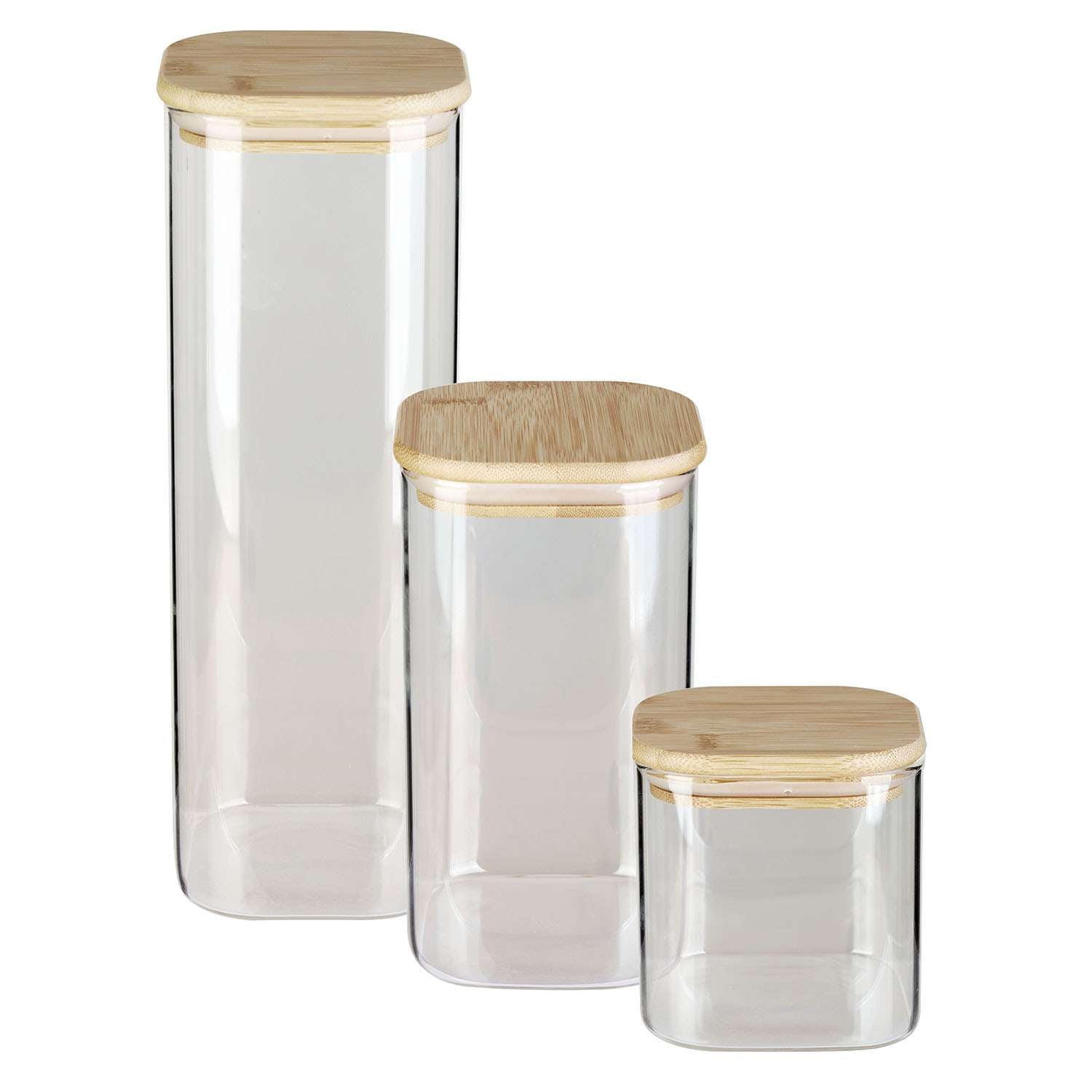 BÉRARD | Vorratsglas, quadr., klar, 650 ml