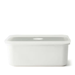 HONEYWARE | Enamel tins, vacuum sealed, white, 2.8 L