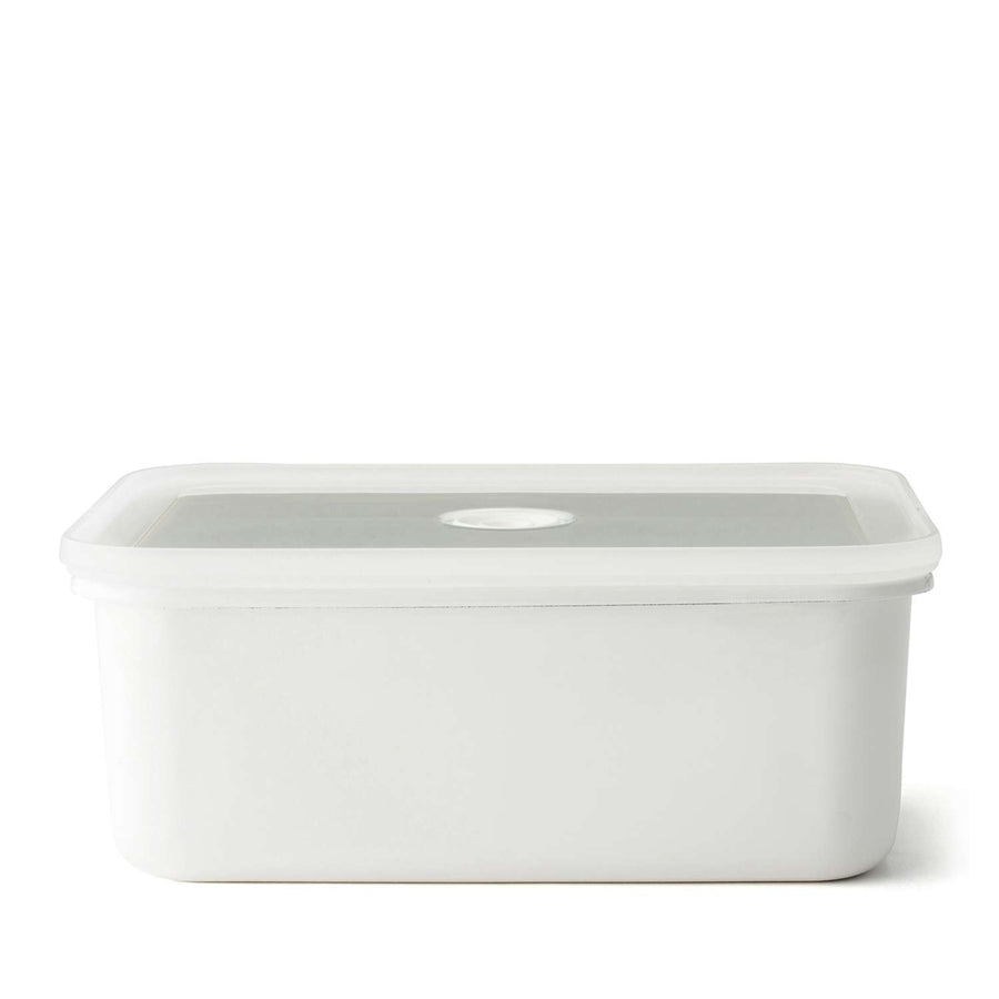 HONEYWARE | Enamel tins, vacuum sealed, white, 2.8 L