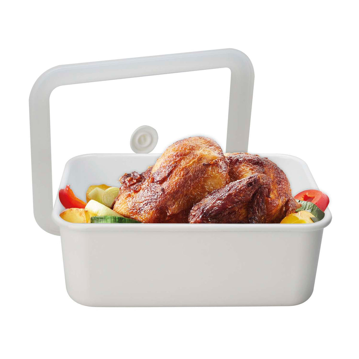 HONEYWARE | Enamel tins, vacuum sealed, white, 2.8 L