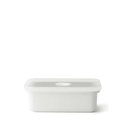 HONEYWARE | Enamel tins, vacuum sealed, white, 740 ml