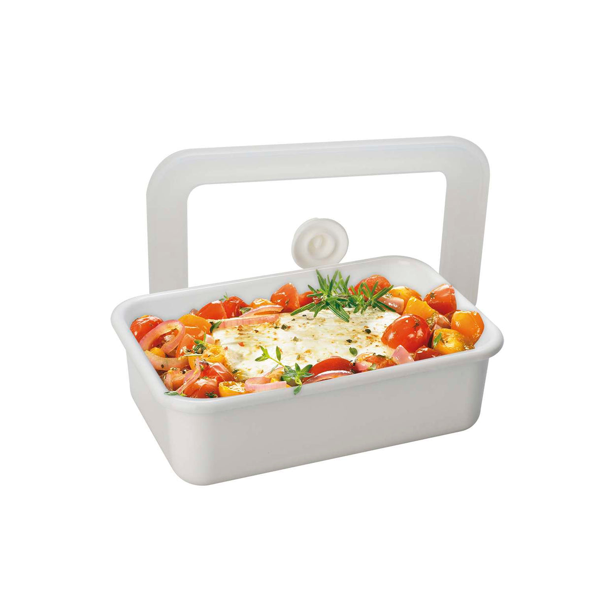 HONEYWARE | Enamel tins, vacuum sealed, white, 740 ml