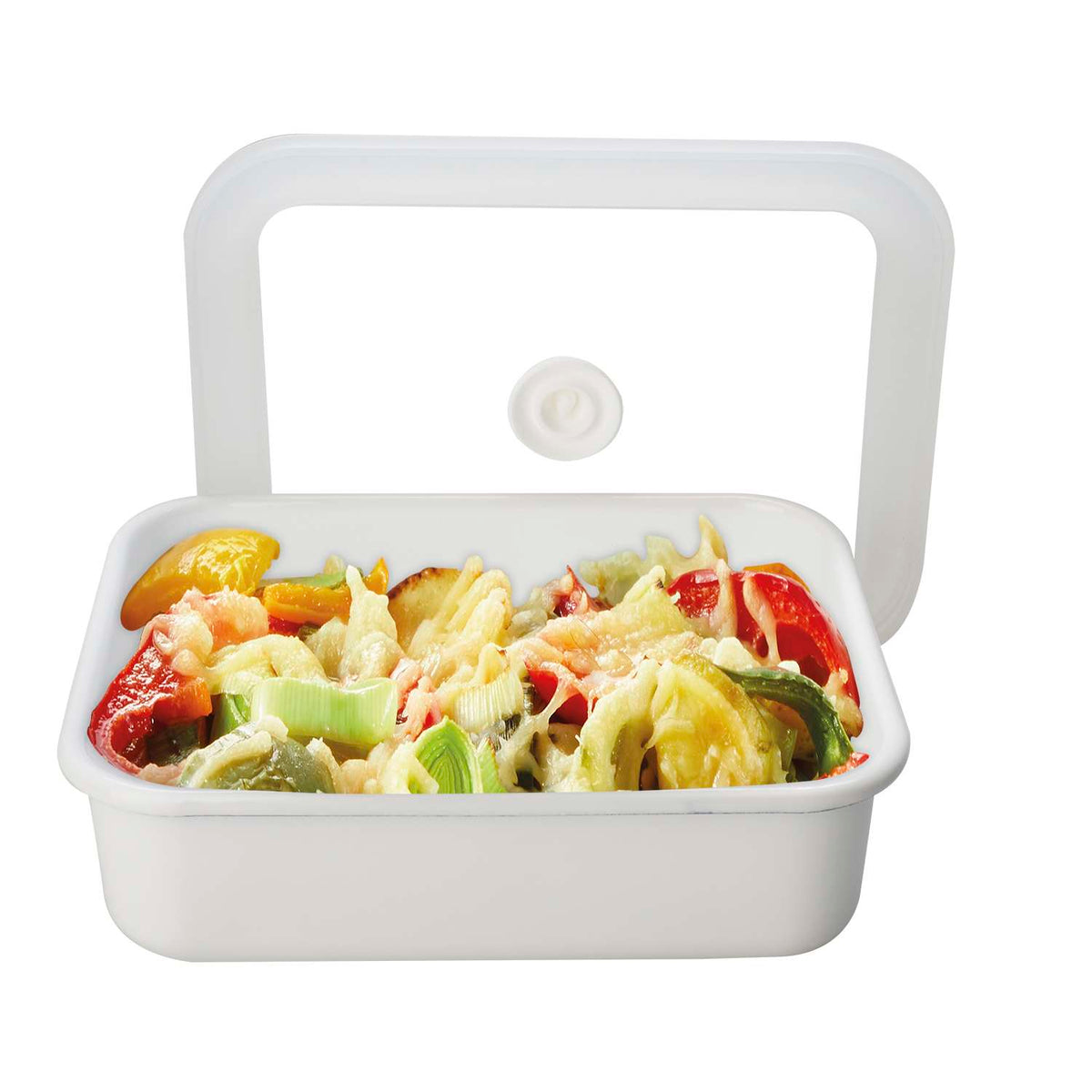 HONEYWARE | Enamel tins, vacuum sealed, white, 1.35 L