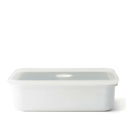 HONEYWARE | Enamel tins, vacuum sealed, white, 1.85 L