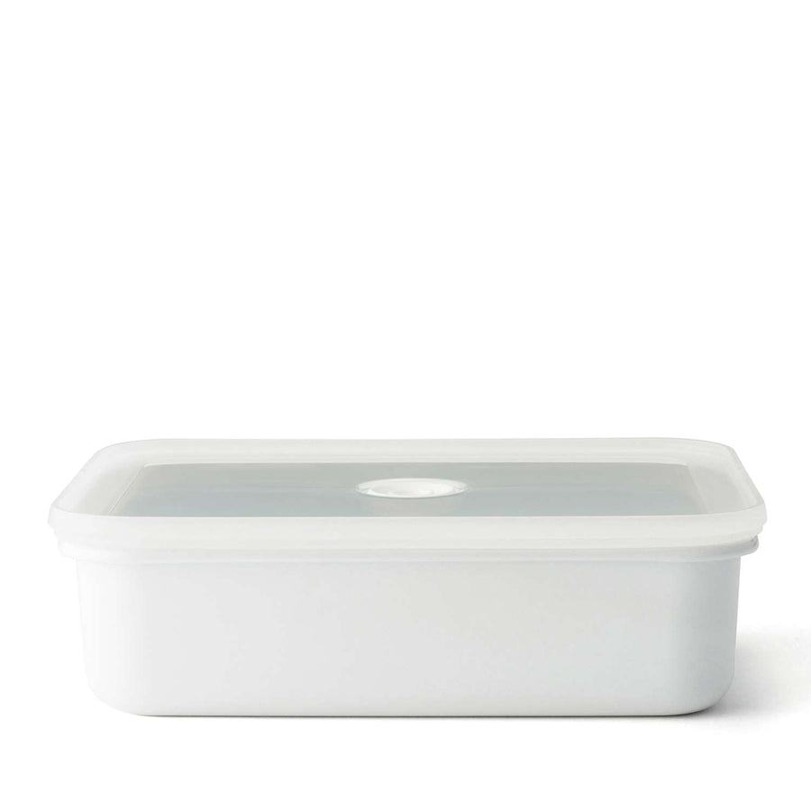 HONEYWARE | Enamel tins, vacuum sealed, white, 1.85 L