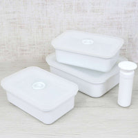 HONEYWARE |  Emailledosen, VAKUUM, weiß, 1,85 L